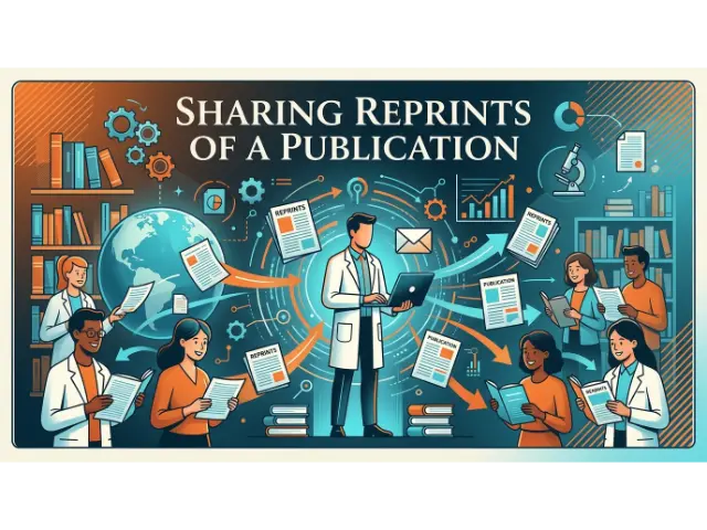 Which Author Is Normally Responsible for Sharing Reprints of a Publication With Readers?